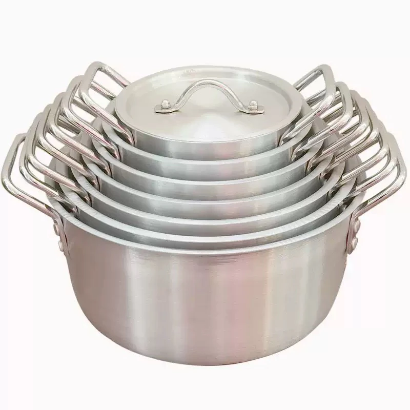 7 pieces of sanded aluminium pot thumbnail