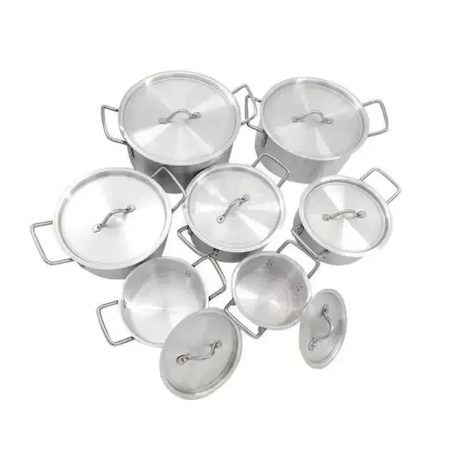 7 pieces of sanded aluminium pot thumbnail