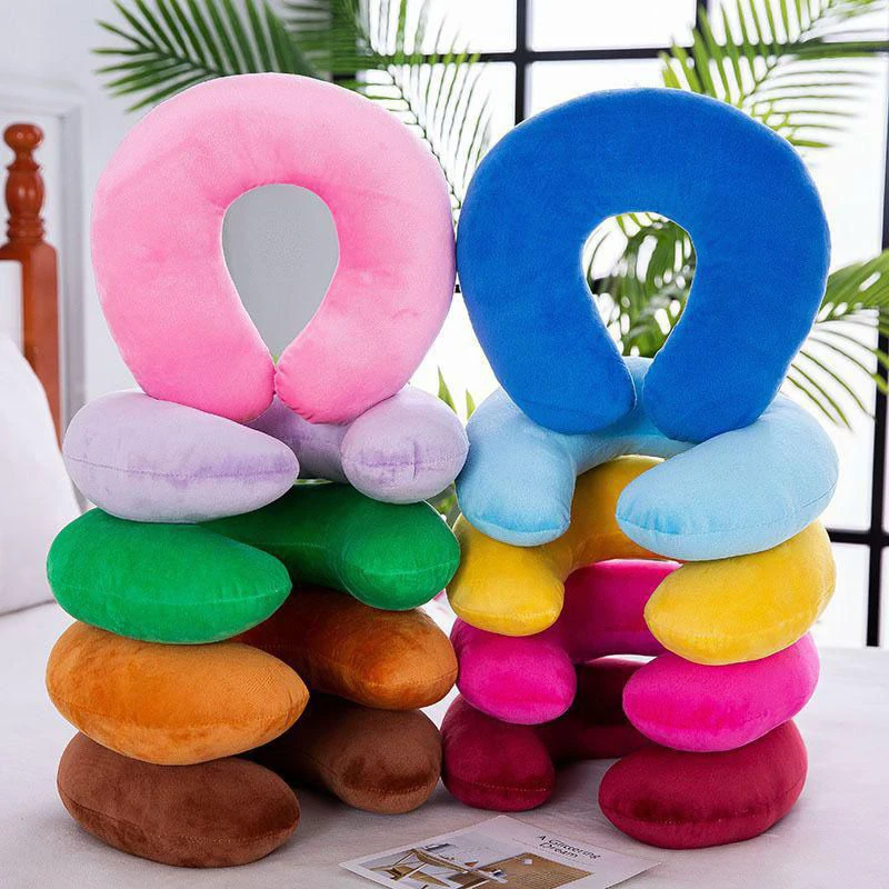Solid color neck pillow