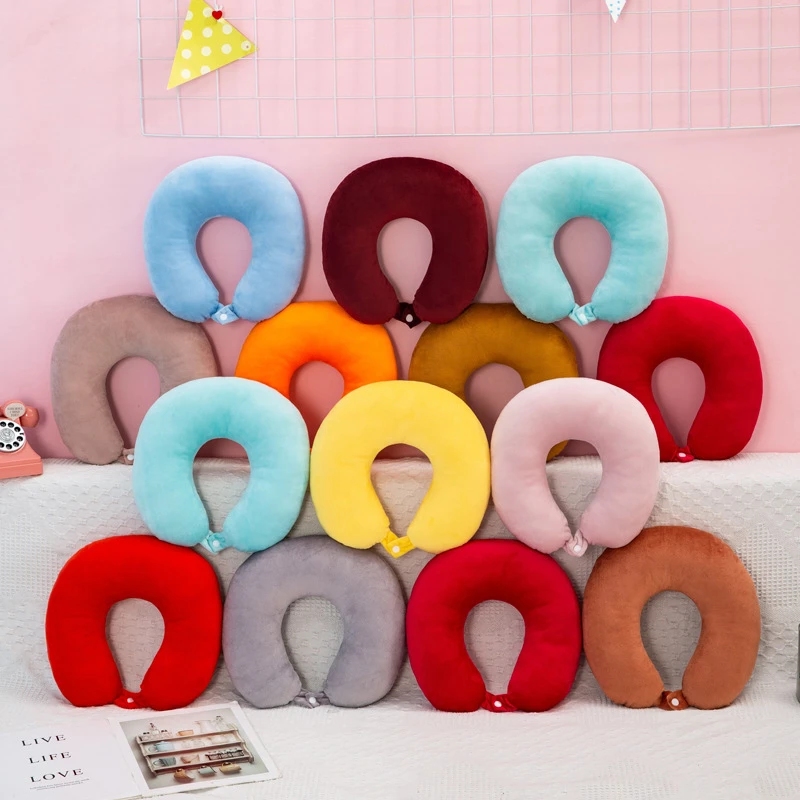 Solid color neck pillow thumbnail