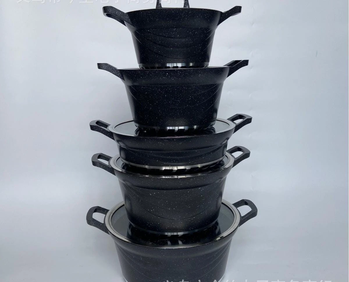 Household flat enamel pot stew pot thumbnail