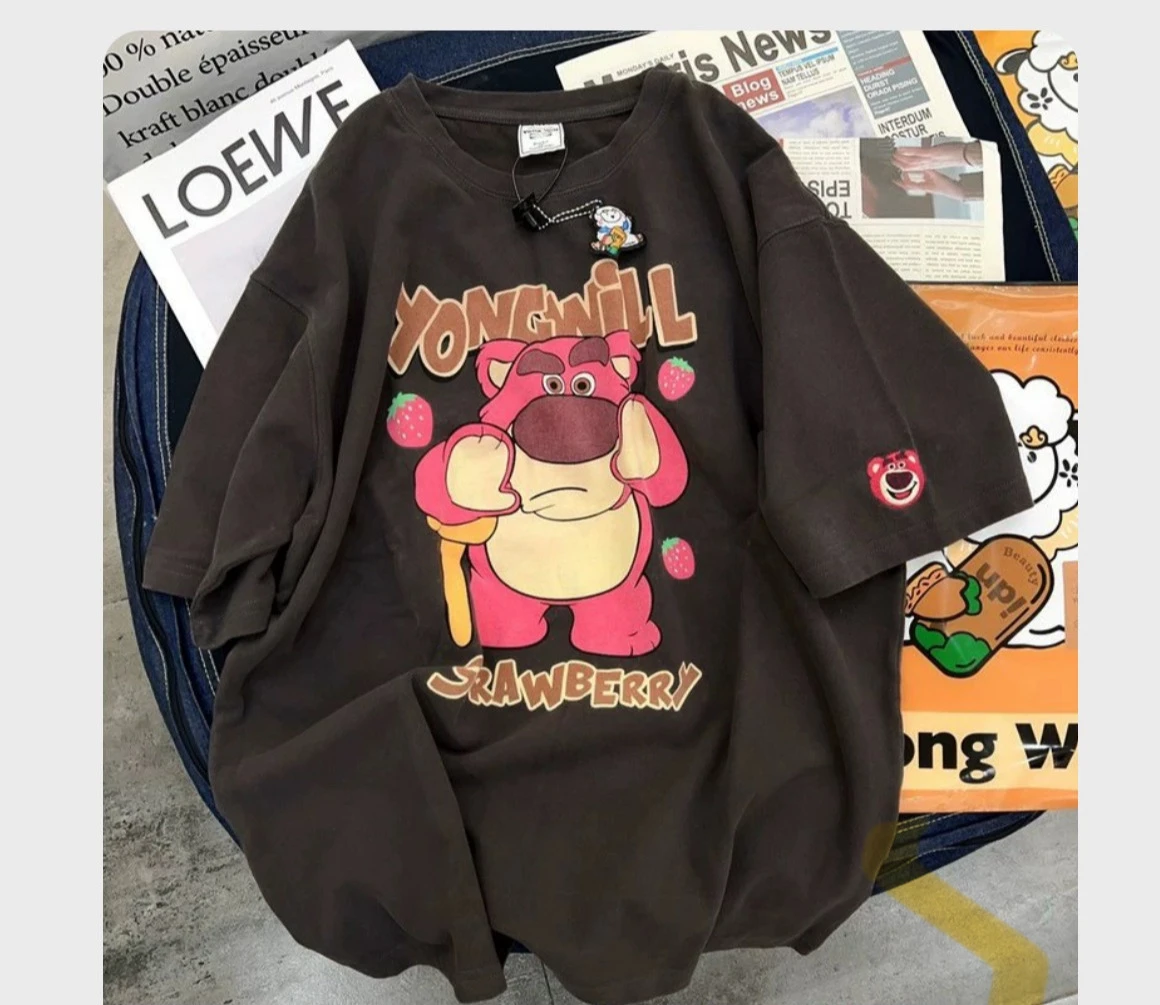 200g cotton short sleeve T-shirt for men and women with summer thumbnail