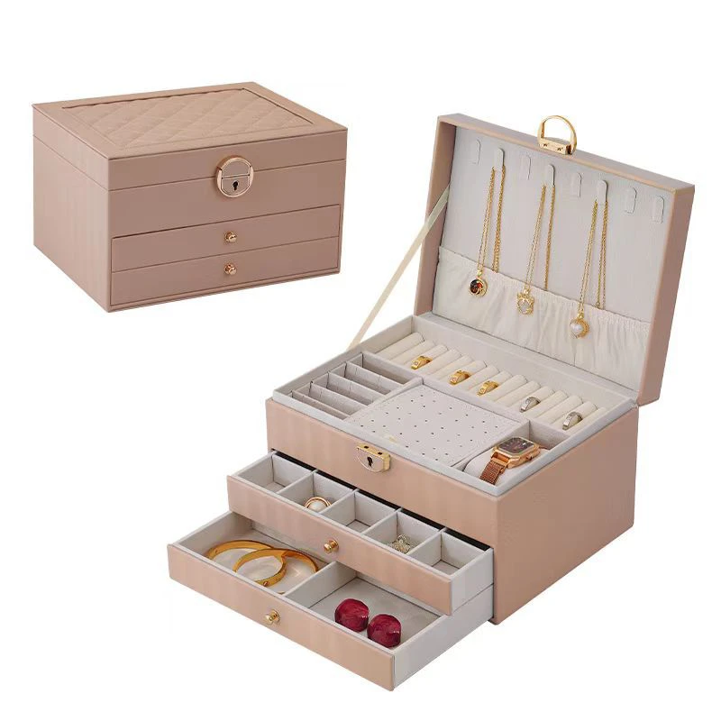 Three-Layer Jewelry Storage Box,
