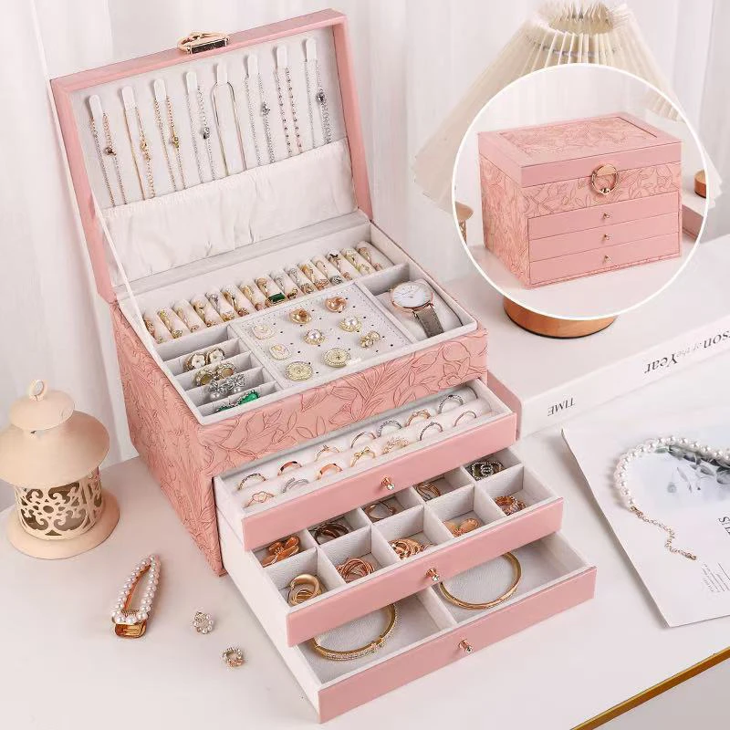 Three-Layer Jewelry Storage Box, thumbnail