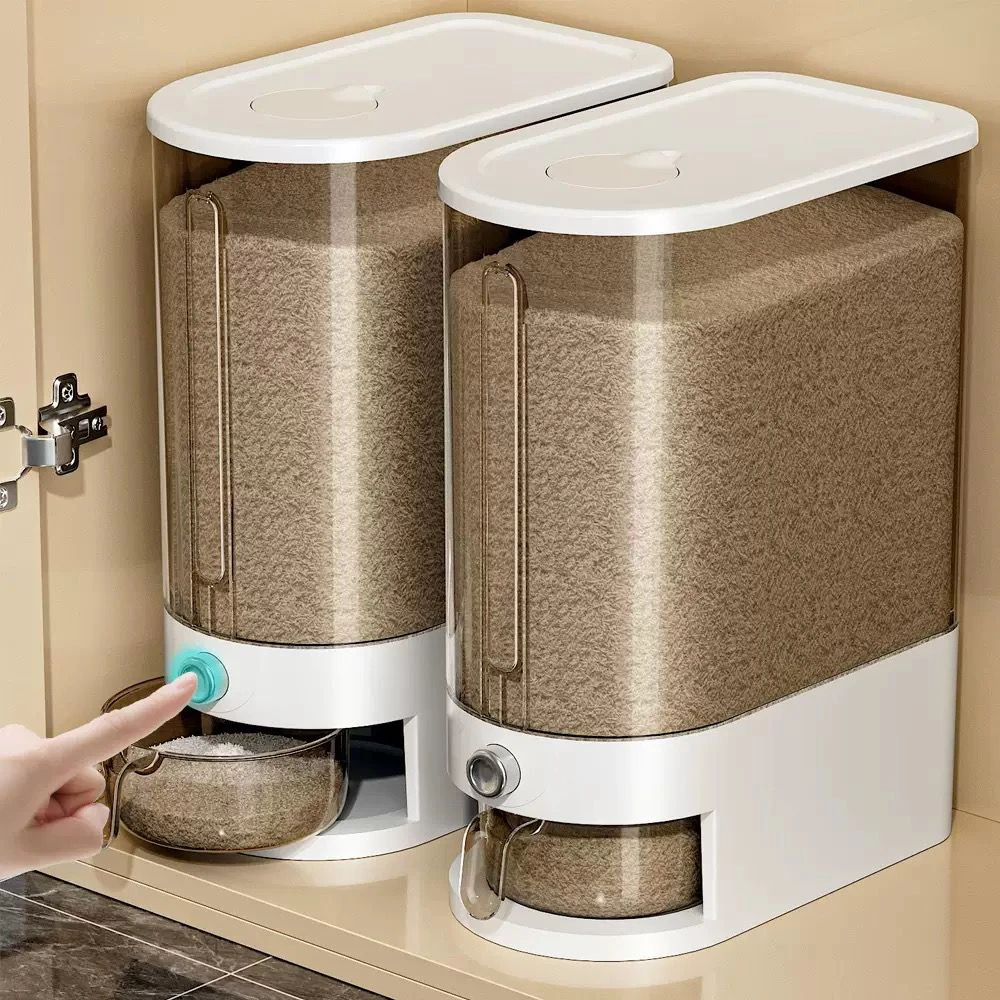 Rice bucket sealed household automatic rice flour
