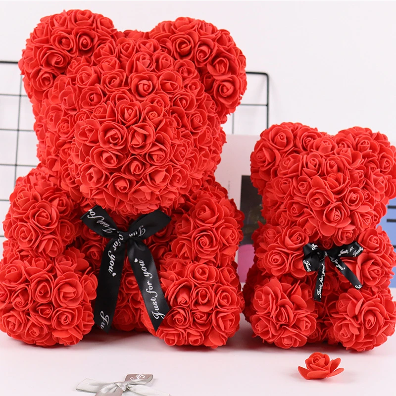 Preserved Flower Rose Bear Bear Gift Box