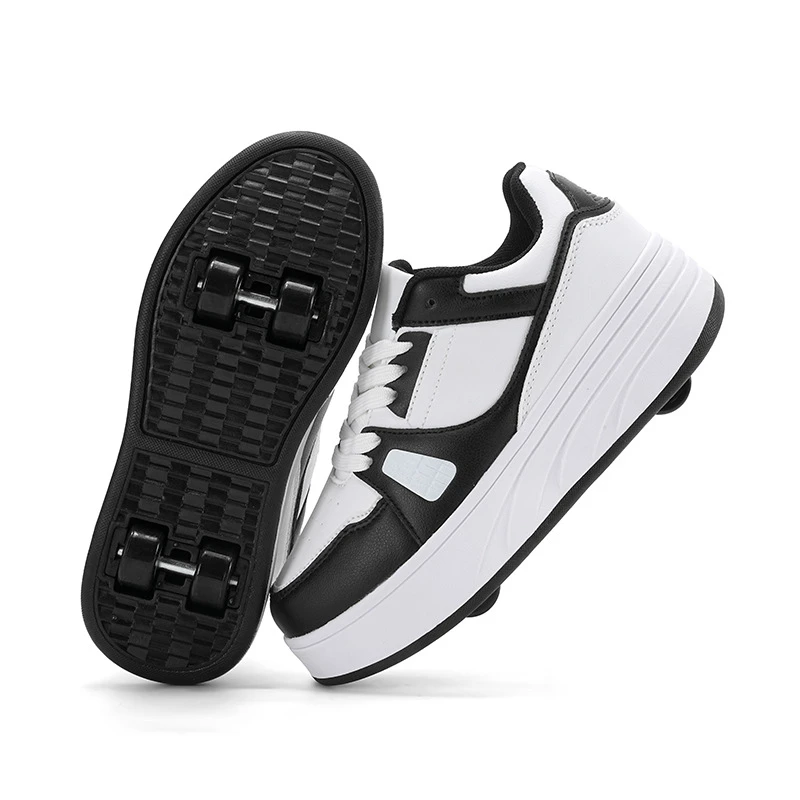 Students heelloo shoes four-wheel children's wheel skates for men and women thumbnail