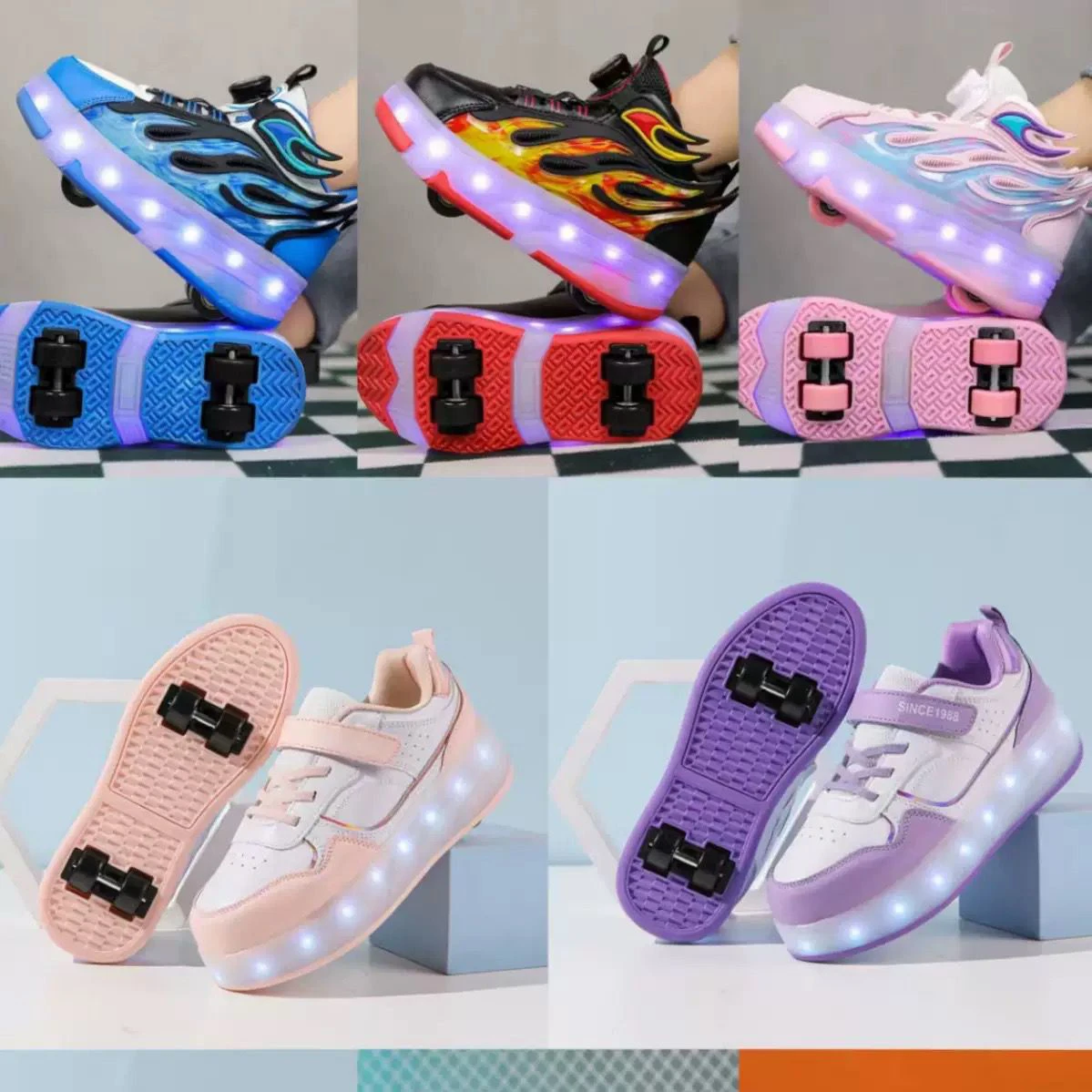 Children's Heelys Shoes Roller Skates Girls' Shoes