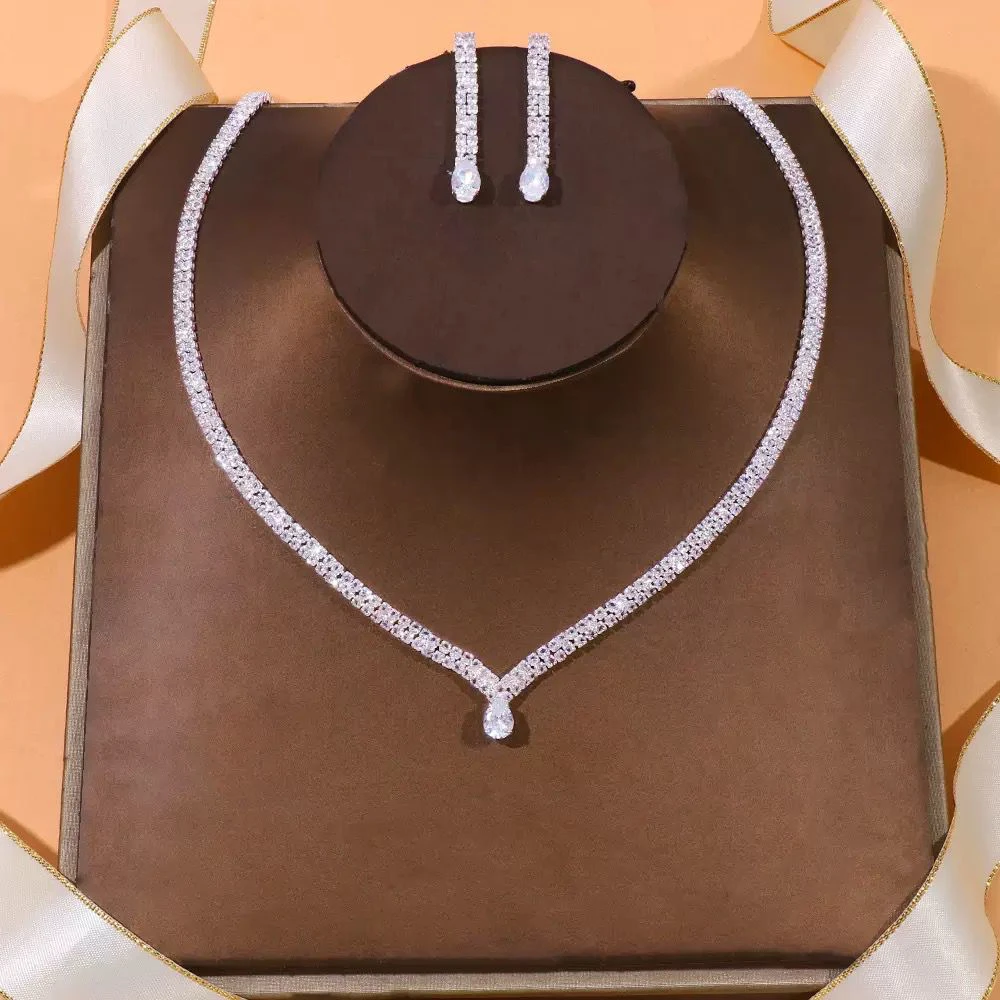 Full-Diamond Necklace Set
