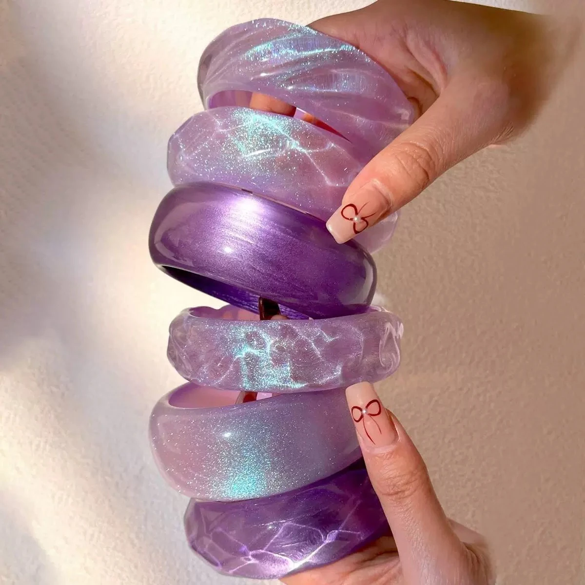 Resin women stylish hand Bracelet bangles thumbnail