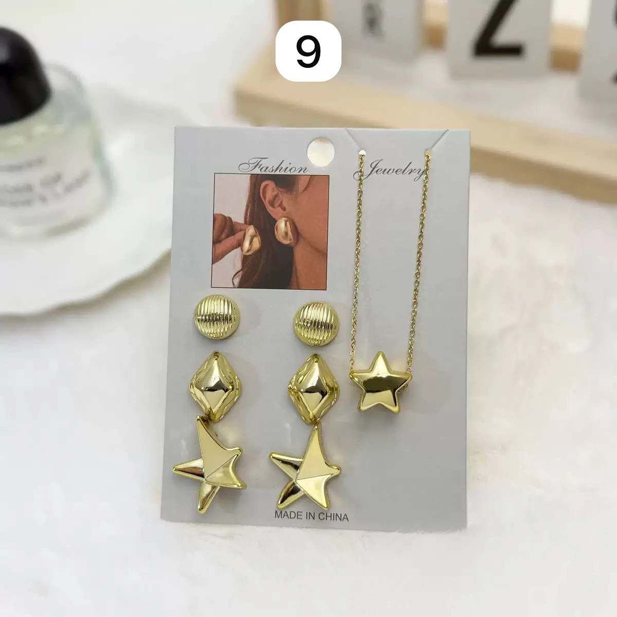 Retro Style Earring Necklace thumbnail