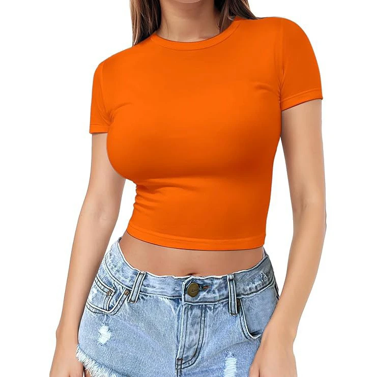 Top Women's Thin Round Neck
