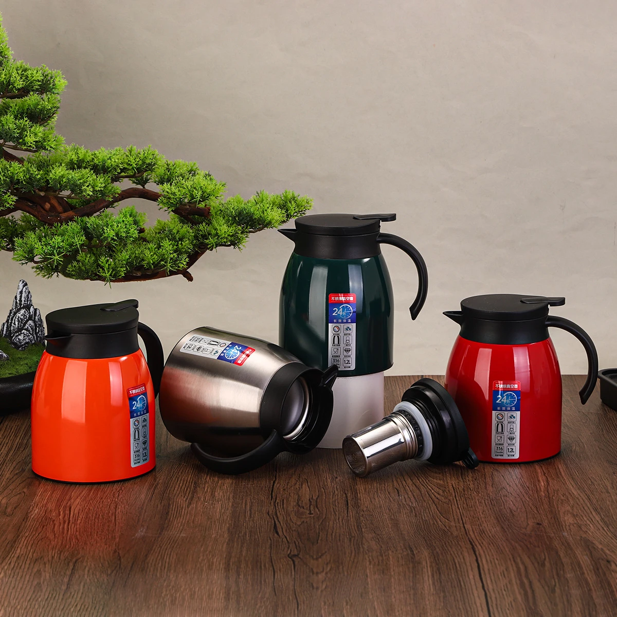Stainless Steel Double-Layer Vacuum Insulated Kettle,