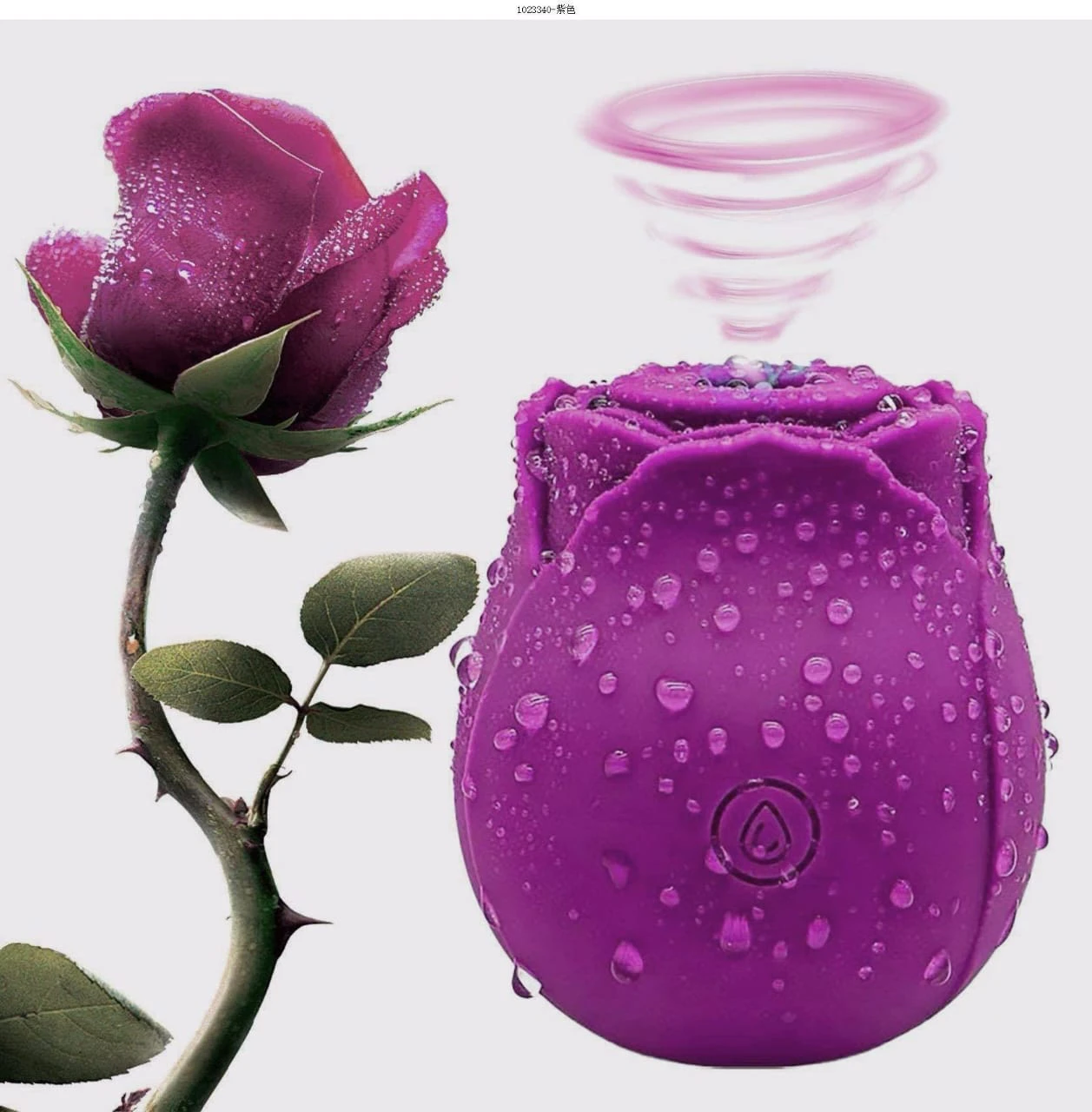 Rose Flower Vibrator, Sucking and Vibrating Egg thumbnail