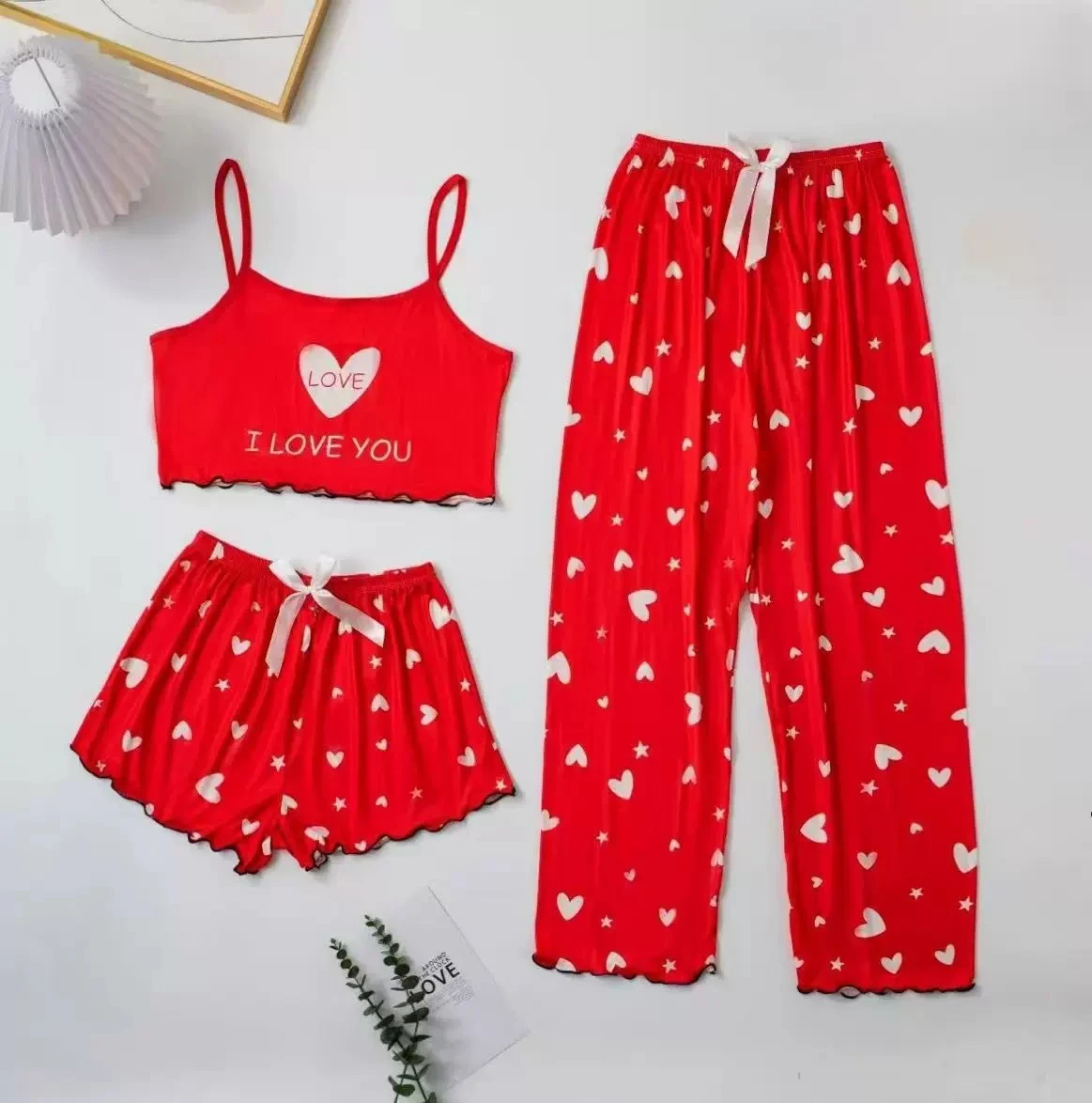 Three-Piece Suit Sexy Vest Home Clothes