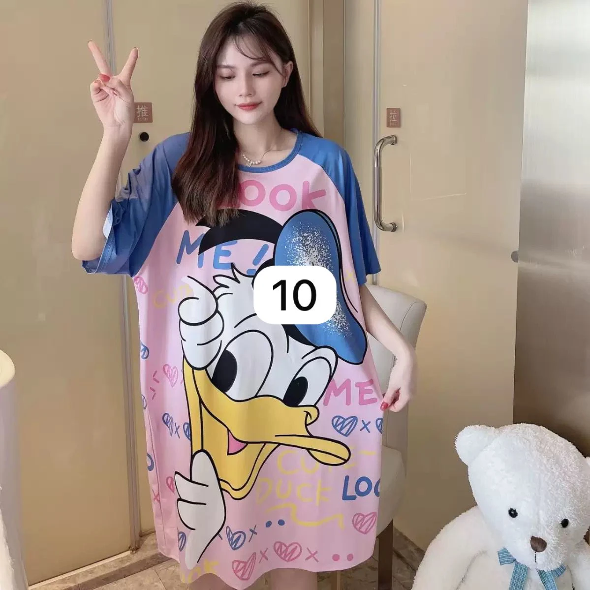 Women's Short-sleeved Cute Cartoon Net Red Pajamas thumbnail