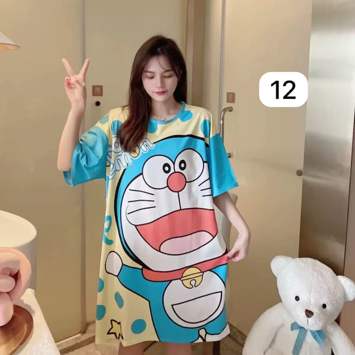Women's Short-sleeved Cute Cartoon Net Red Pajamas thumbnail