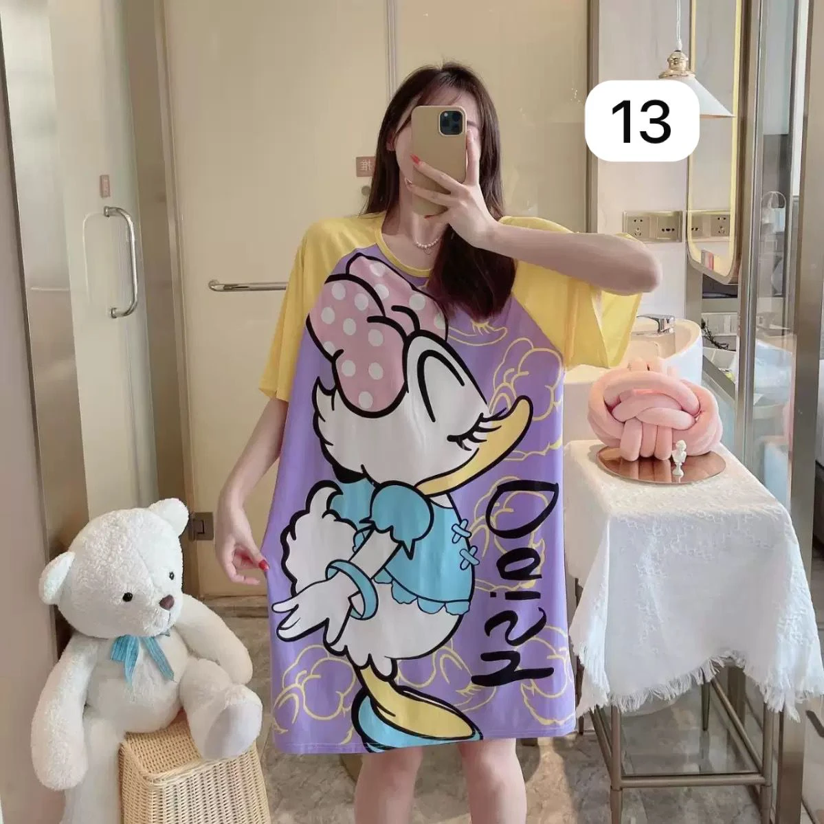 Women's Short-sleeved Cute Cartoon Net Red Pajamas thumbnail