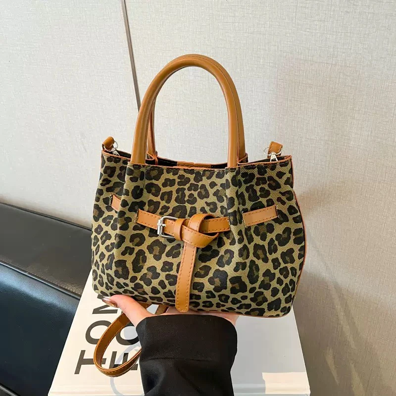 Leopard print women bag
