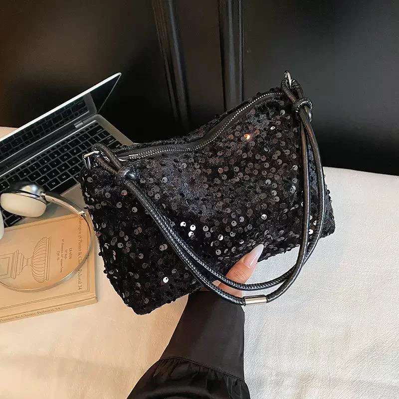 Sequin chain bag