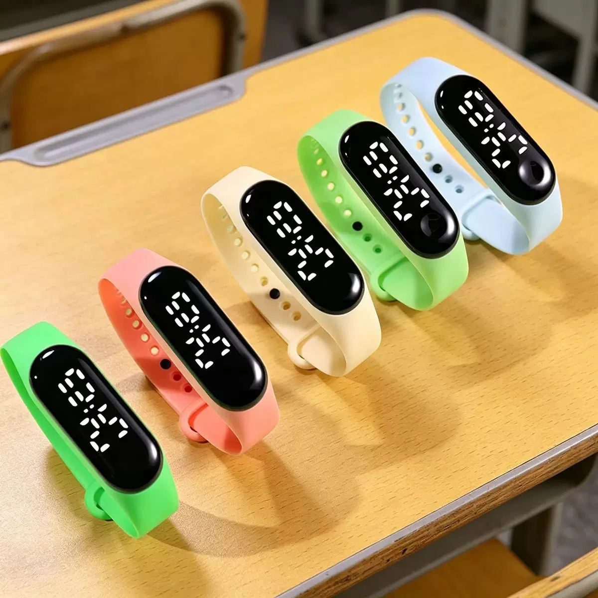 Light digital watch for students