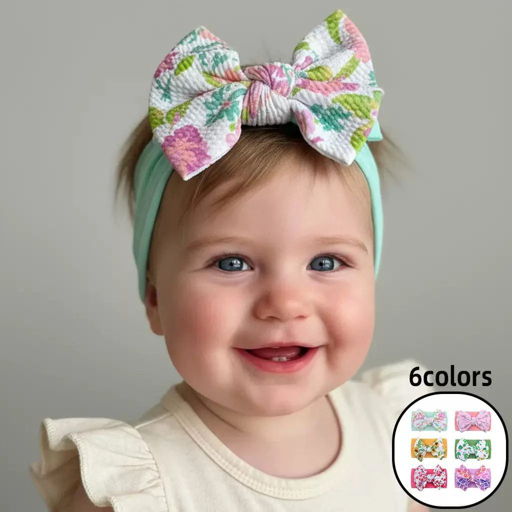 Children's Printed Large Bow