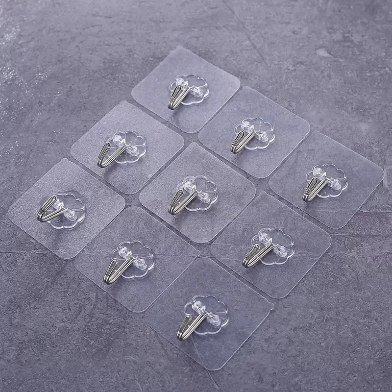 Transparent wall hook