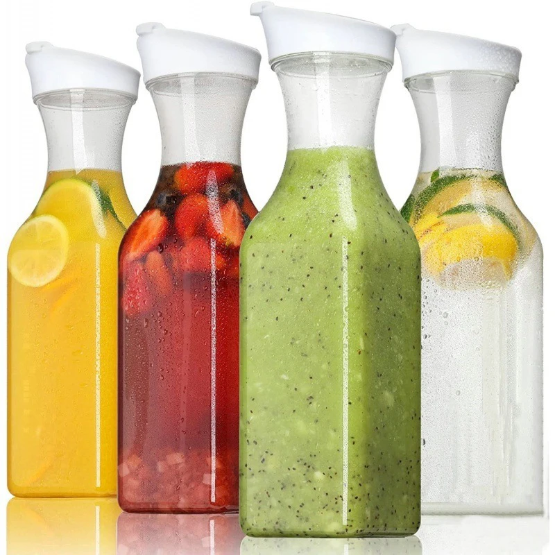 Juice transparent bottle