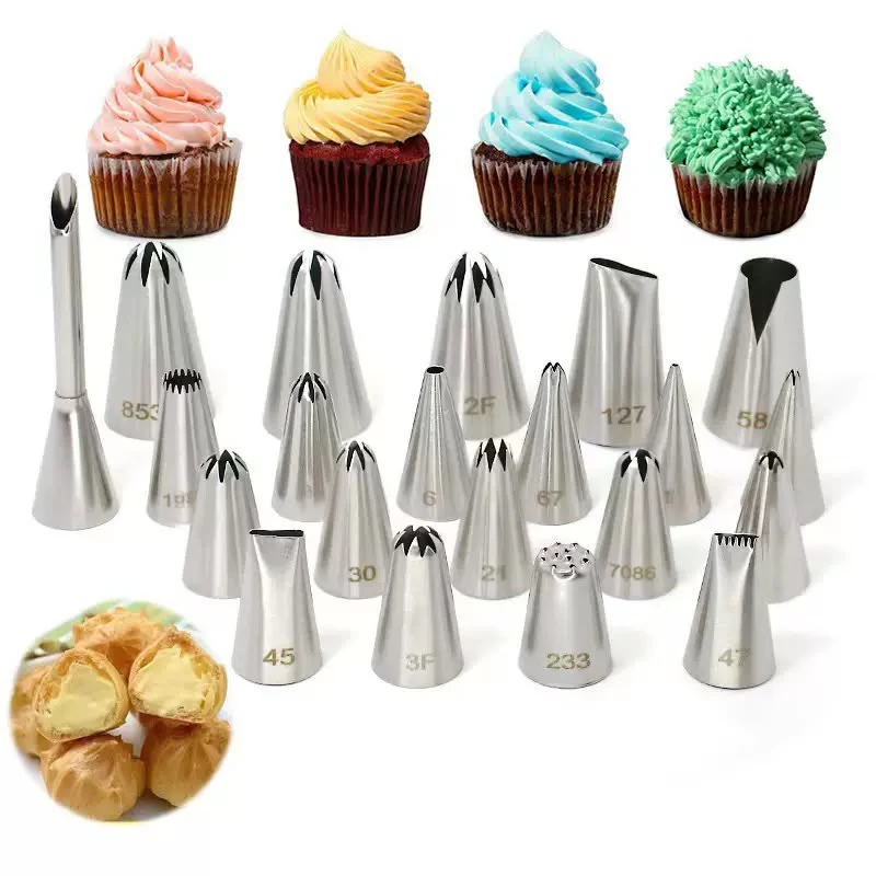 Decorating nozzles set of 21