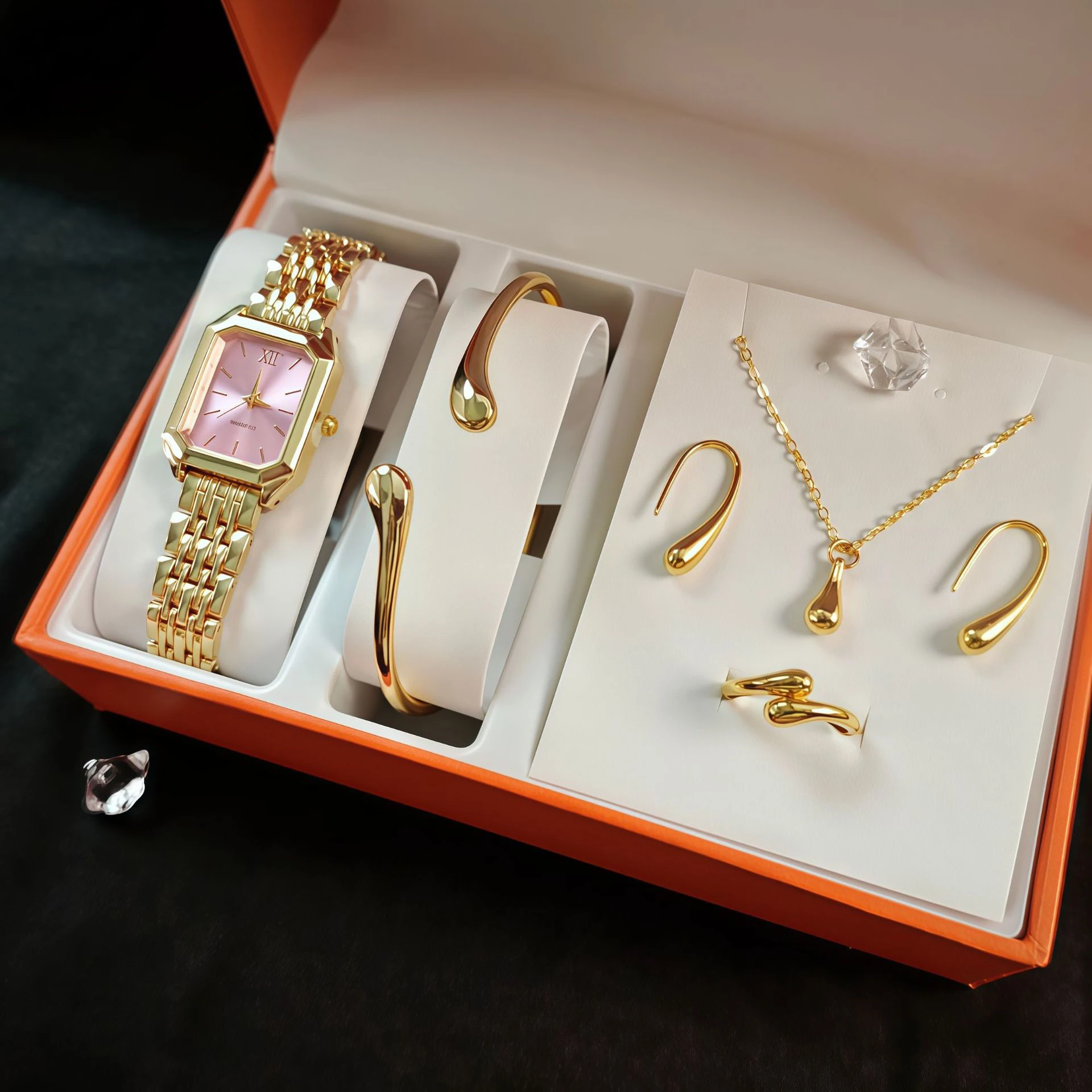 Set of jewelry accessories
