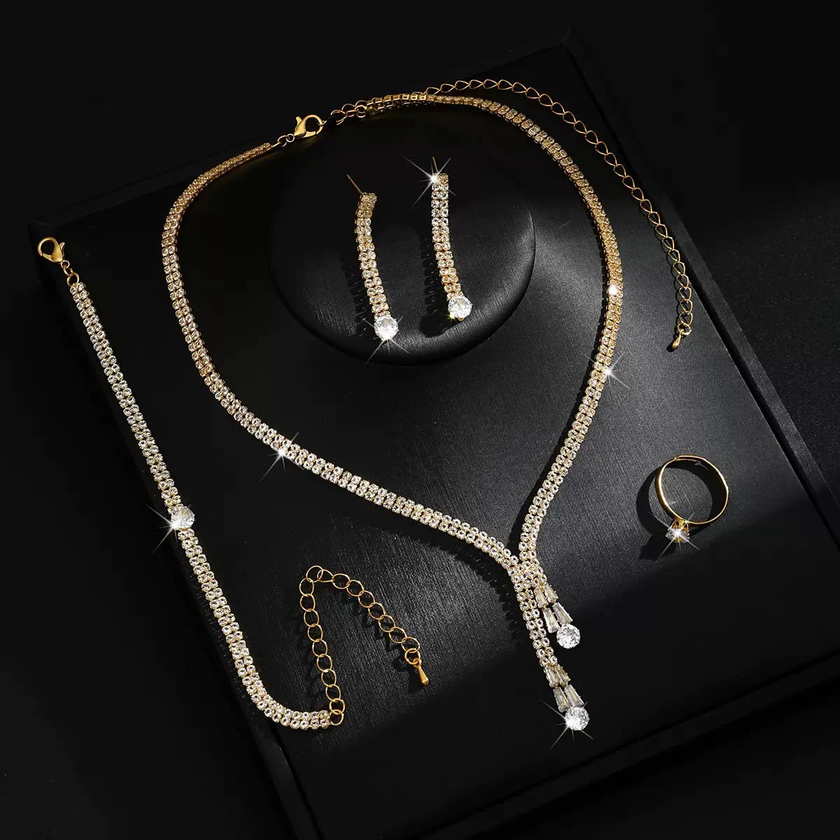 Four -piece set of simple clavicle chain thumbnail