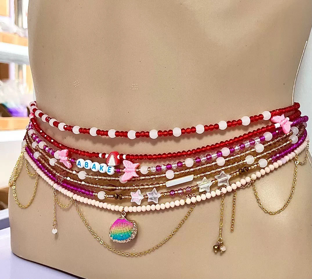 4-piece set of waist beads thumbnail
