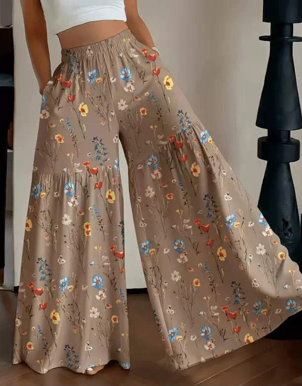 Multi colour pant trouser for women thumbnail