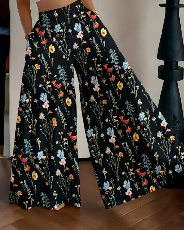 Multi colour pant trouser for women thumbnail