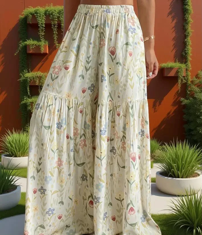 Multi colour pant trouser for women thumbnail