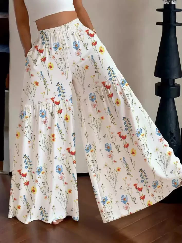 Multi colour pant trouser for women thumbnail