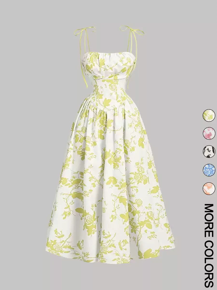 Floral print gown thumbnail