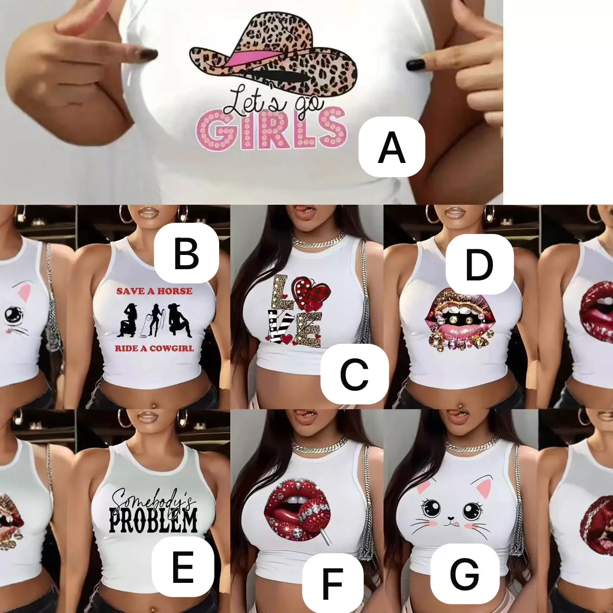 Ladies crop top