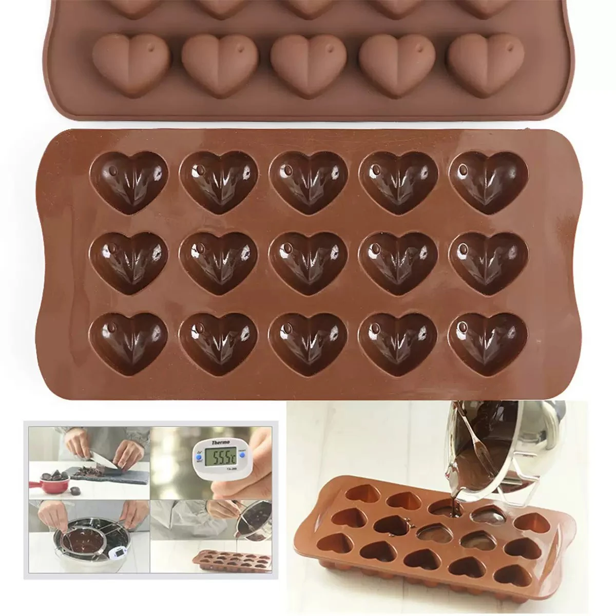 Silicone Heart shaped mold thumbnail