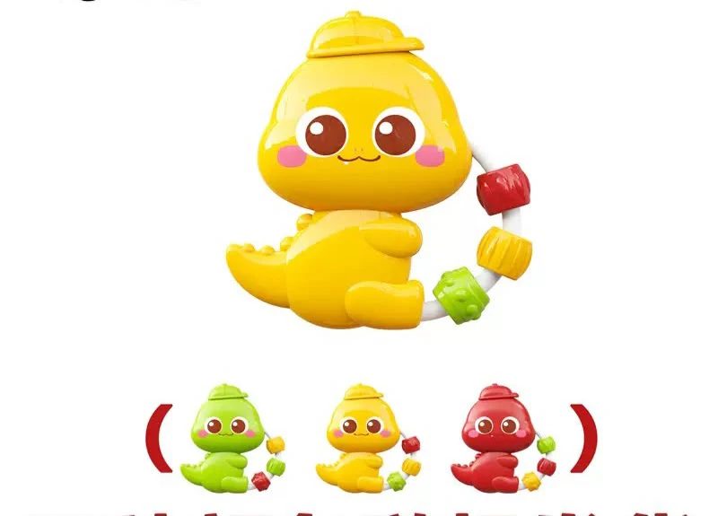 cute dinosaur-shaped baby hand rattle