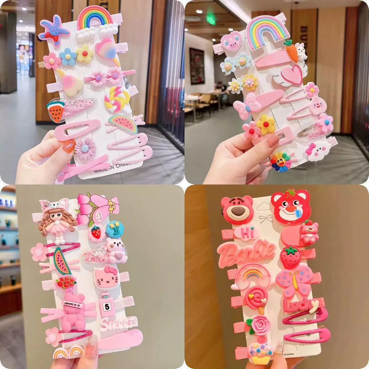 Children's Hair Clip Set of 14 Pieces thumbnail