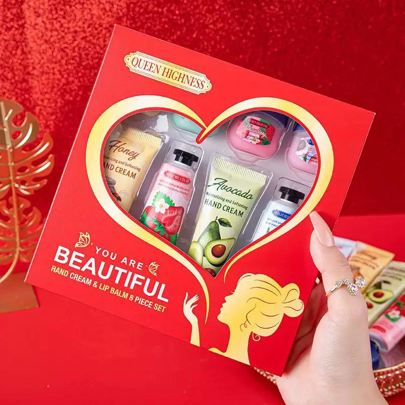 Hand cream and lip balm set