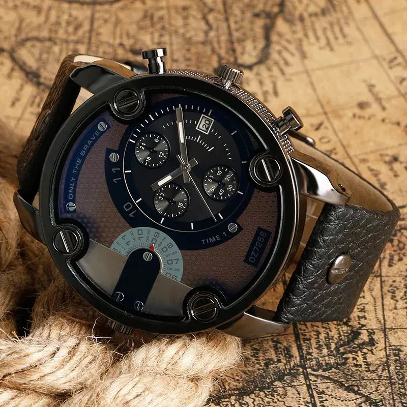 Men's steel band watch