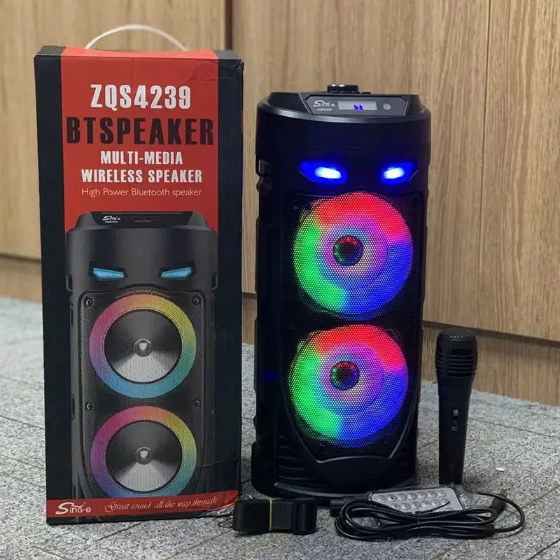 Double mobile portable Bluetooth speaker