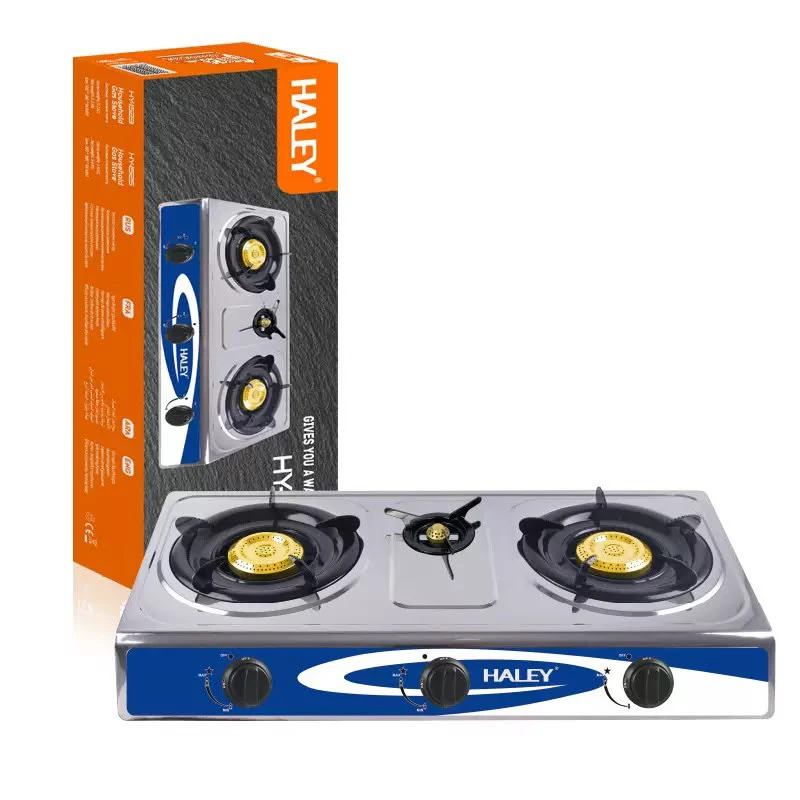 Double burner tabletop stove