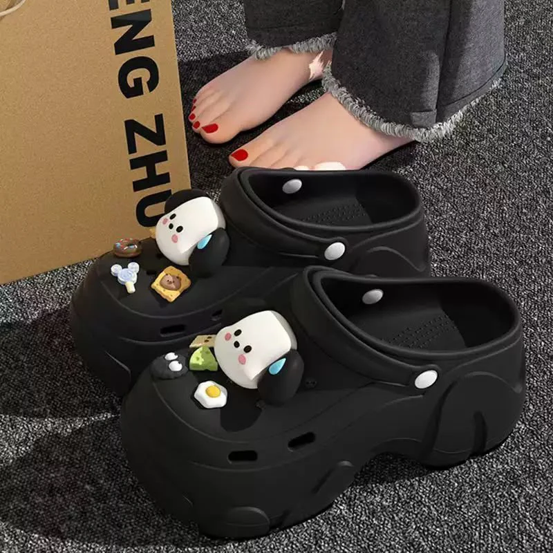 Thick soled ladies Crocs thumbnail