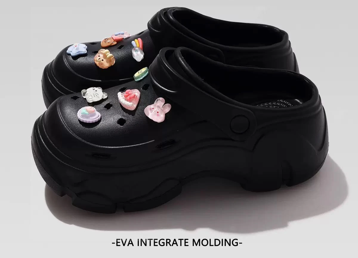 Women's thick soled Crocs