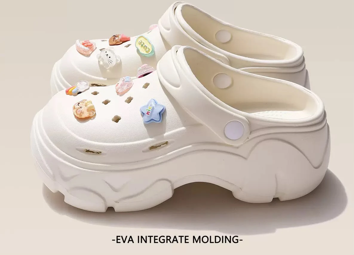 Women's thick soled Crocs thumbnail