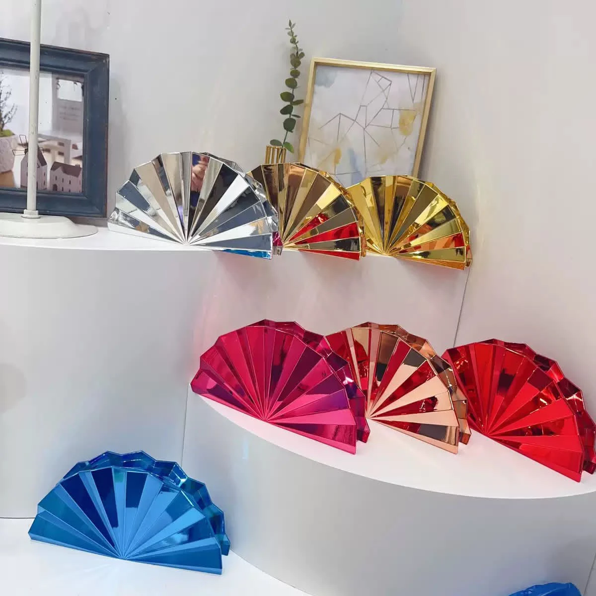 New Acrylic Fan-Shaped Evening Bag