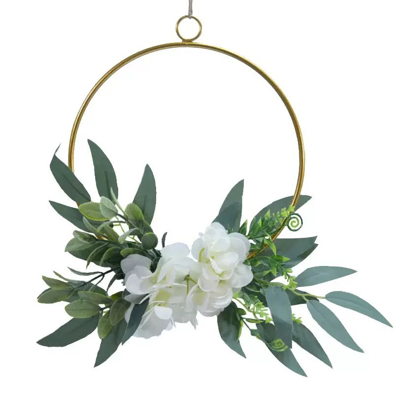 Artificial green and white bouquet